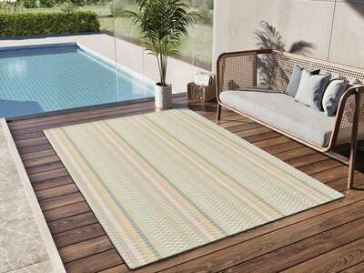 ALFOMBRA GEOMÉTRICA DE EXTERIOR 17616 MULTICOLOR