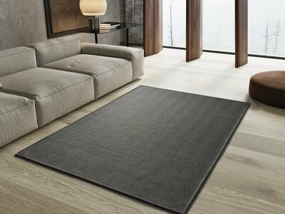 ALFOMBRA ESPIGA LISO GRIS OSCURO