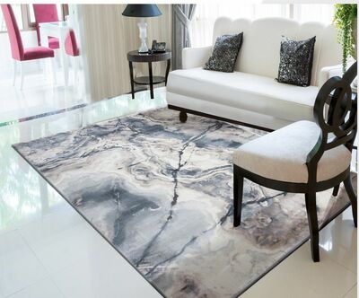 ALFOMBRA EFECTO MÁRMOL 2609 GRIS