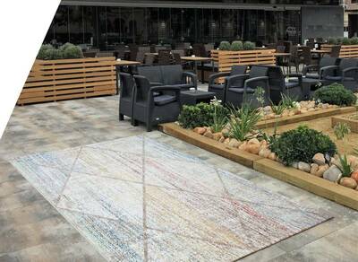 ALFOMBRA MODERNA 258 MARFIL