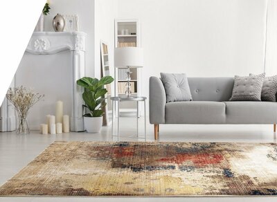 ALFOMBRA ABSTRACTA 630 BEIGE