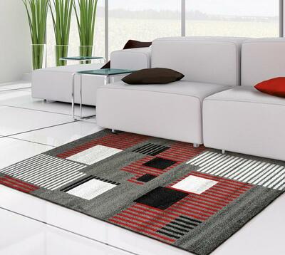 ALFOMBRA GEOMÉTRICA J-15 GRIS