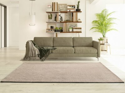 ALFOMBRA LAVABLE DE MICROFIBRA BEIGE