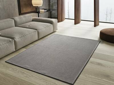 ALFOMBRA ESPIGA LISO GRIS