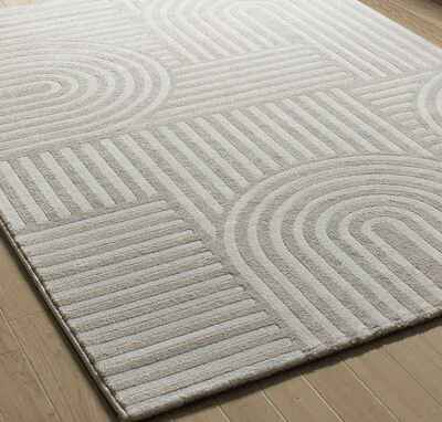 ALFOMBRA NORDICA EN RELIEVE ZEN 12709 BLANCO