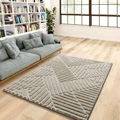ALFOMBRA NÓRDICA CON RELIEVE 8517 BEIGE