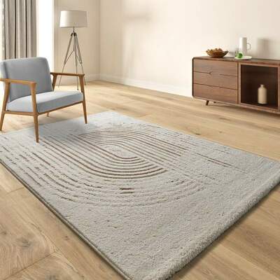 ALFOMBRA NÓRDICA CON RELIEVE CANDELA 2299 CREMA
