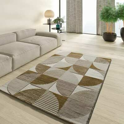 ALFOMBRA GEOMÉTRICA EN RELIEVE 4509 MULTICOLOR