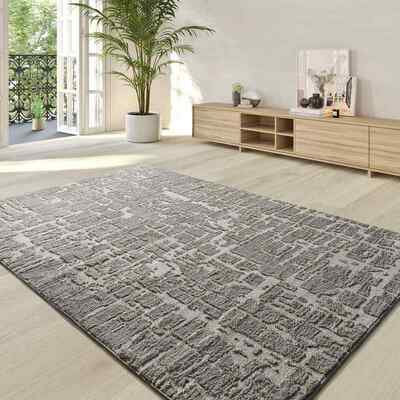 ALFOMBRA NÓRDICA RELIEVE LIMA 3503 PLATA