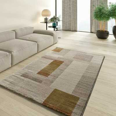 ALFOMBRA GEOMÉTRICA EN RELIEVE 4510 MULTICOLOR