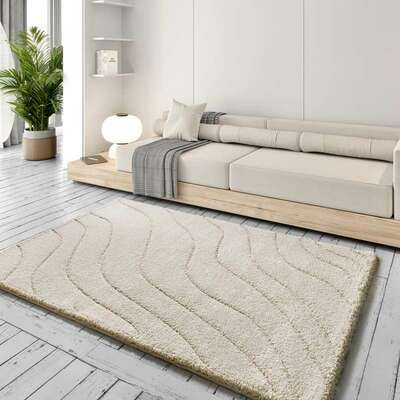ALFOMBRA NÓRDICA RELIEVE SHAGGY 8789 BLANCO