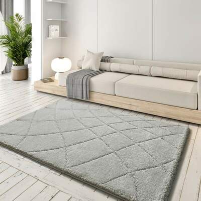 ALFOMBRA NÓRDICA RELIEVE SHAGGY 8785 PLATA