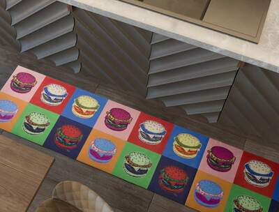 ALFOMBRA DE COCINA RICCI POP ART