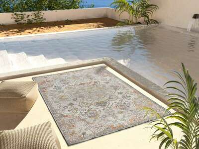 ALFOMBRA VINTAGE PARA EXTERIOR 54574 MULTICOLOR