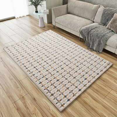 ALFOMBRA GEOMÉTRICA CON RELIEVE 12949 MULTICOLOR