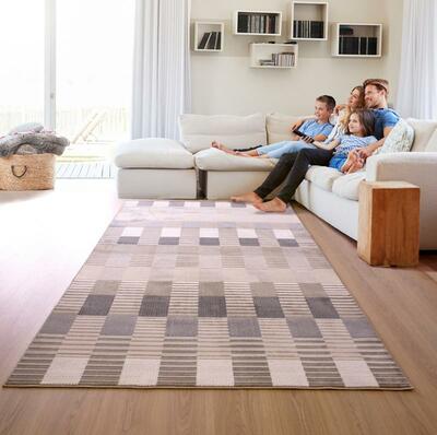 ALFOMBRA GEOMÉTRICA 50 BEIGE