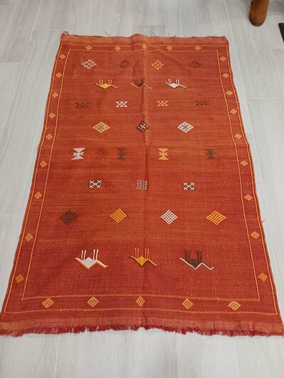 KILIM-DHURRIE VINTAGE CALDERA PIEZA ÚNICA KILIM-DHURRIE VINTAGE CALDERA PIEZA ÚNICA