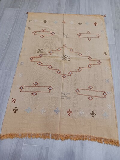 KILIM-DHURRIE VINTAGE BEIGE PIEZA ÚNICA KILIM-DHURRIE VINTAGE BEIGE PIEZA ÚNICA