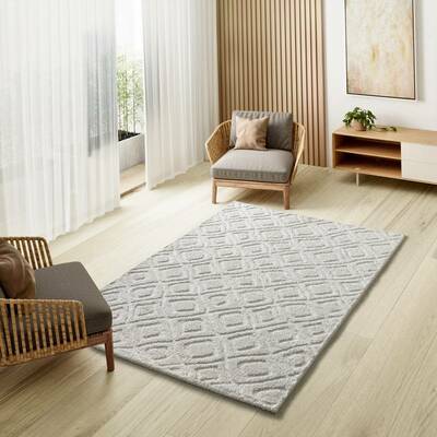 ALFOMBRA NÓRDICA EN RELIEVE 111 BLANCO ALFOMBRA NÓRDICA EN RELIEVE 111 BLANCO