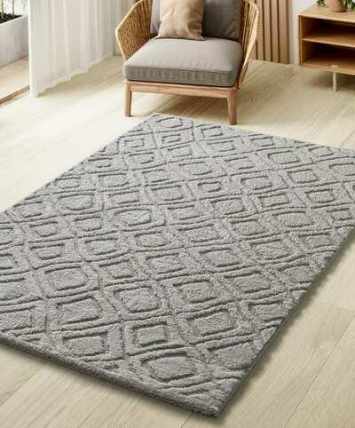 ALFOMBRA NÓRDICA EN RELIEVE 111 GRIS ALFOMBRA NÓRDICA EN RELIEVE 111 GRIS