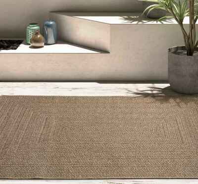 ALFOMBRA DE EXTERIOR EFECTO YUTE 5001 NATURAL