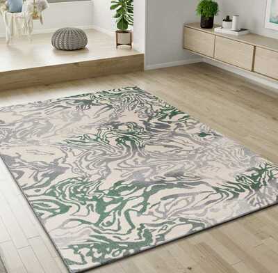 ALFOMBRA ABSTRACTA 13004 VERDE ALFOMBRA ABSTRACTA 13004 VERDE