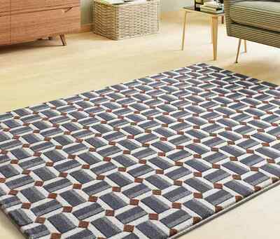 ALFOMBRA GEOMÉTRICA RELIEVE 13000 AZUL ALFOMBRA GEOMÉTRICA RELIEVE 13000 AZUL