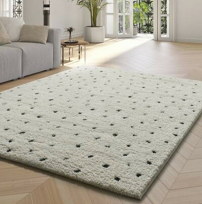 ALFOMBRA NÓRDICA DE PELO LARGO 80406 BLANCO ALFOMBRA NÓRDICA DE PELO LARGO 80406 BLANCO