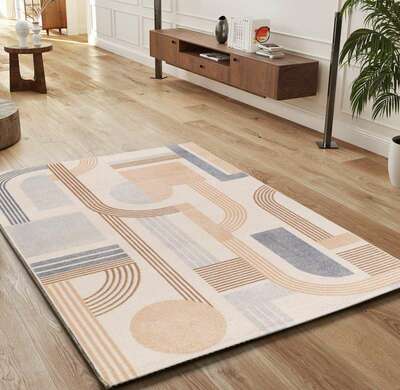 ALFOMBRA GEOMÉTRICA 13014 BEIGE