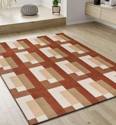 ALFOMBRA GEOMÉTRICA 13005 CALDERA