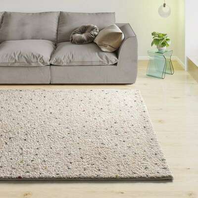 ALFOMBRA SHAGGY PUNTOS MULTICOLOR