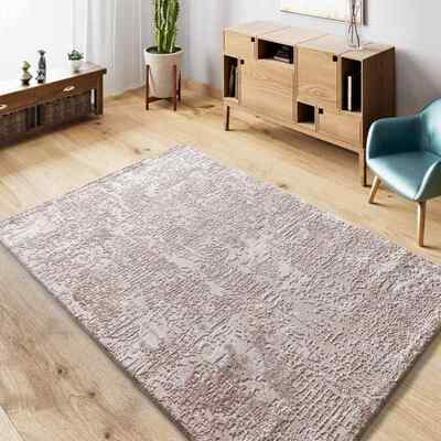 ALFOMBRA ABSTRACTA CON RELIEVE 5351 BEIGE