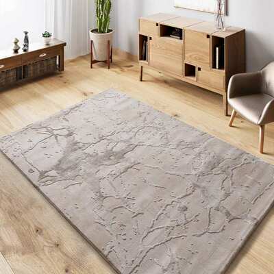 ALFOMBRA EFECTO MÁRMOL CON RELIEVE 4208 BEIGE