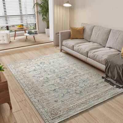 ALFOMBRA VINTAGE CON RELIEVE 5827 MULTICOLOR