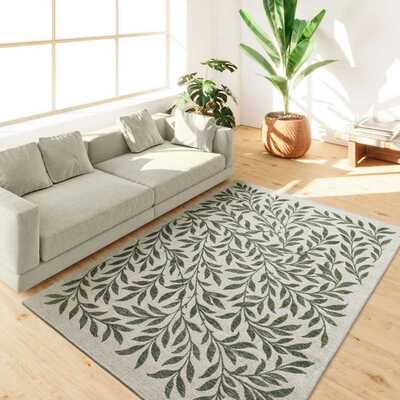 ALFOMBRA FLORAL PARA EXTERIOR LUA 3103 VERDE