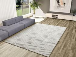ALFOMBRA NÓRDICA EN RELIEVE 23061 CREMA